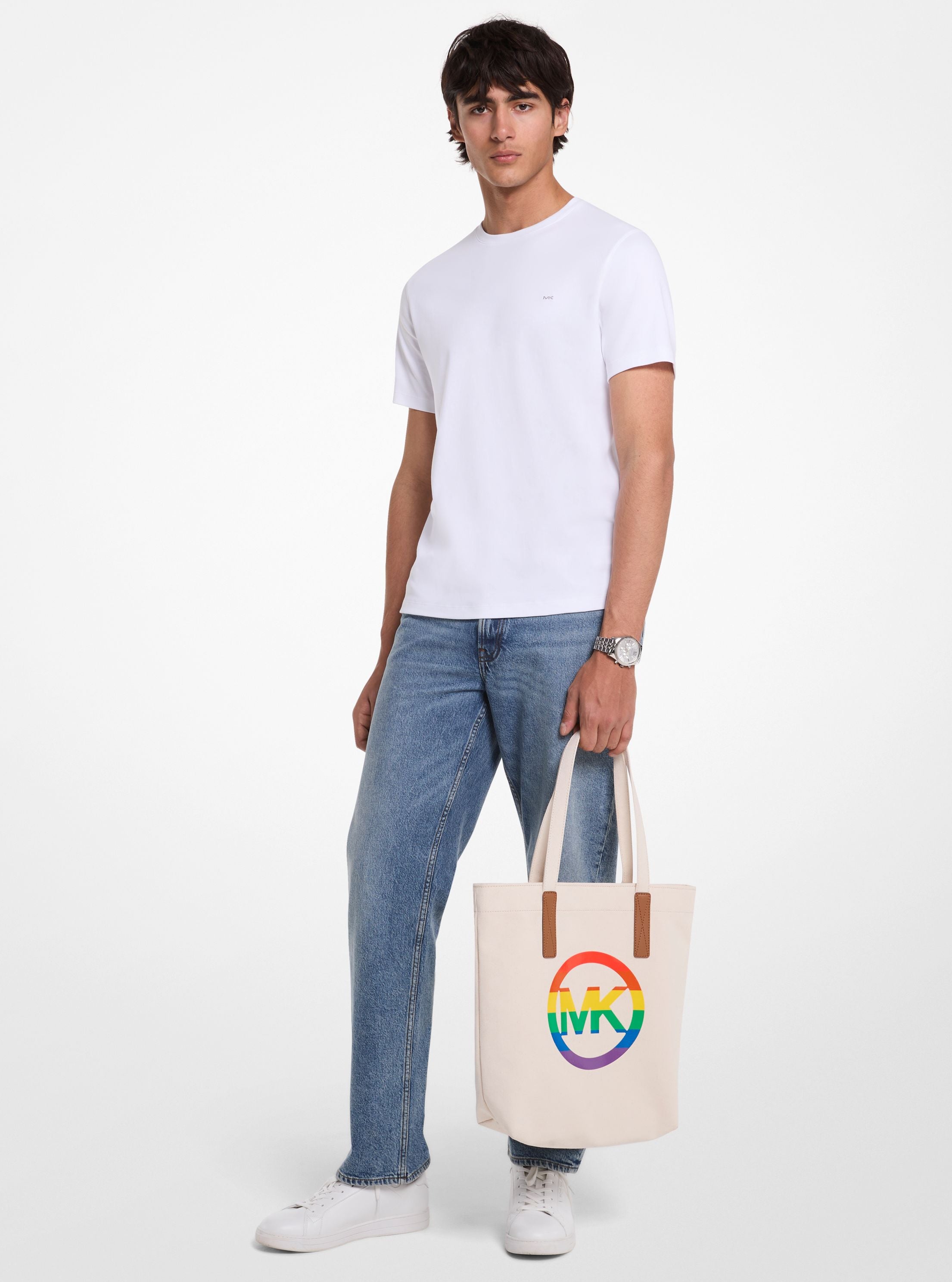 Michael Kors SNMVC Tote - White/Tan