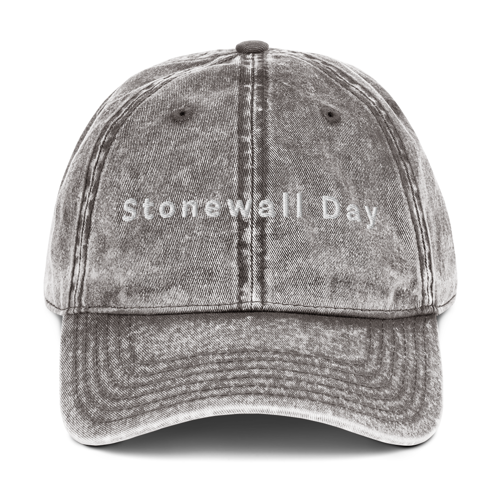 Stonewall Day Vintage Cap - Charcoal Grey